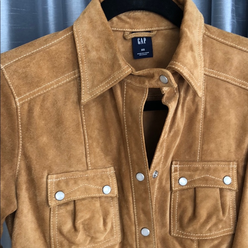 Vintage GAP genuine suede top/jacket - Picture 3 of 8